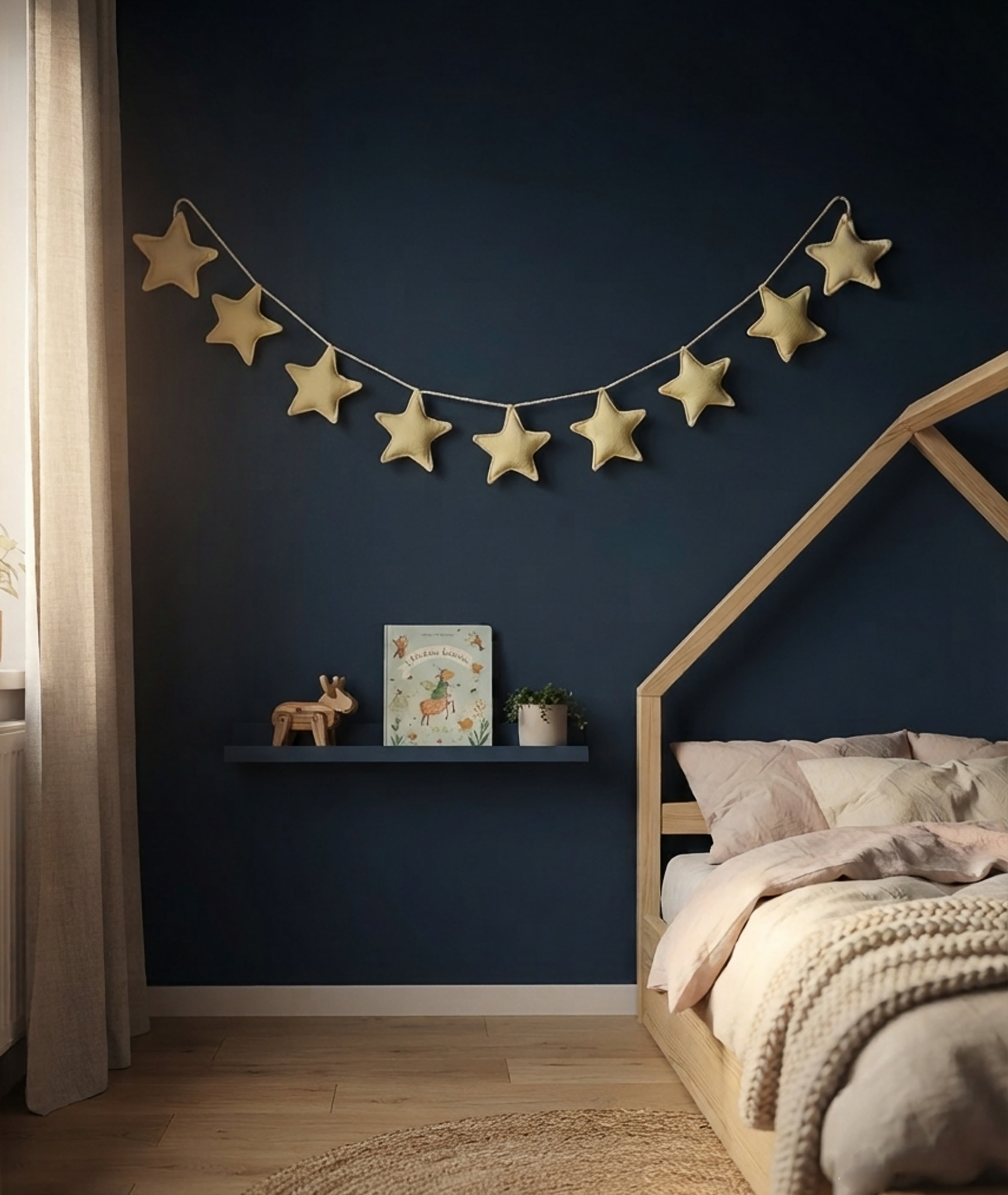 Butter Yellow Star Garland
