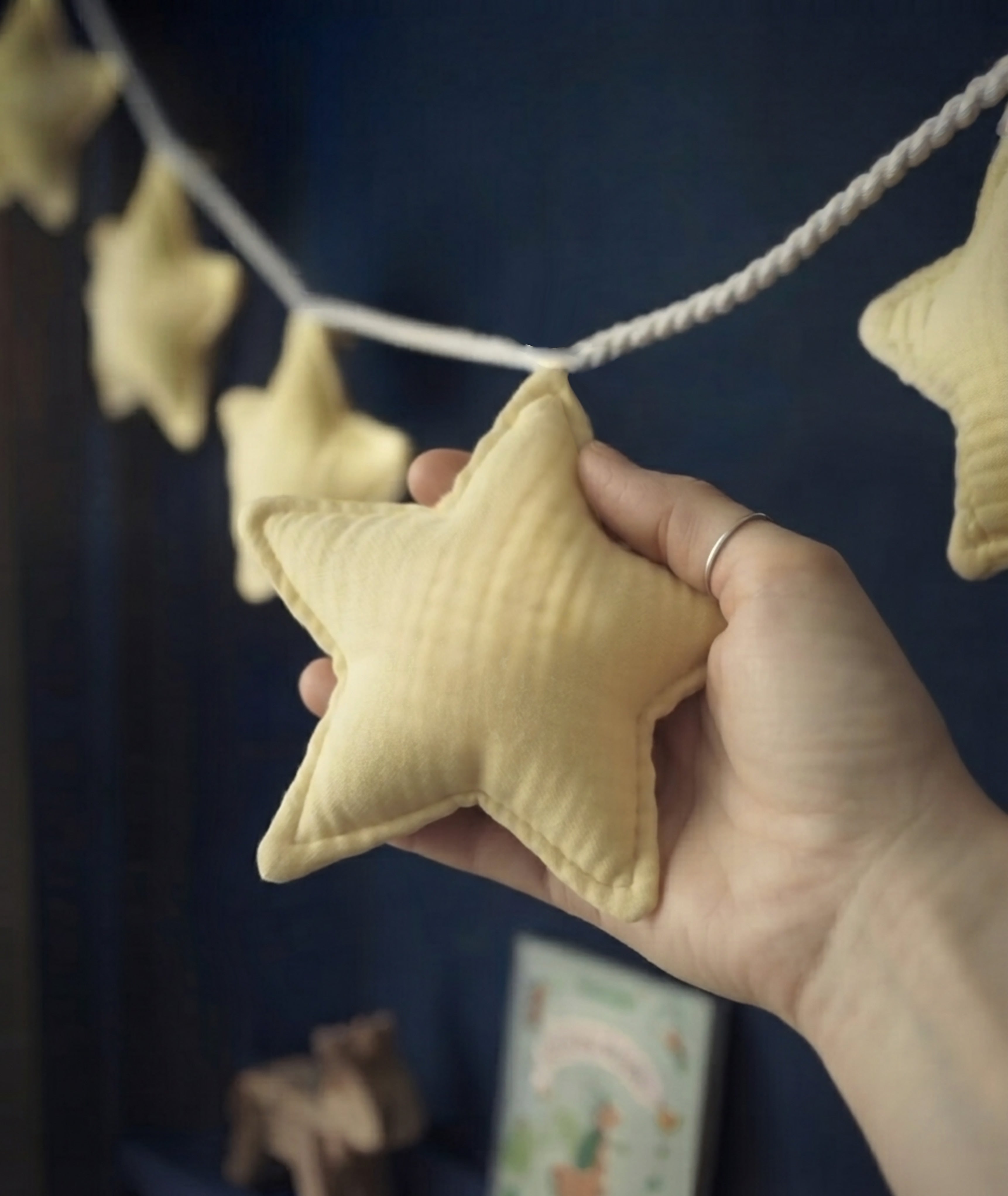 Butter Yellow Star Garland
