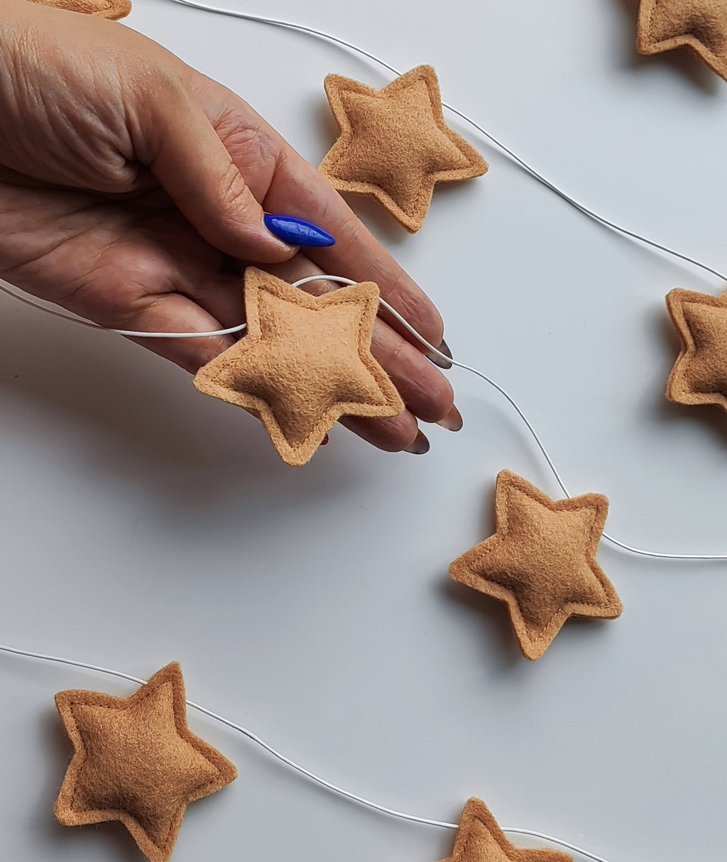 Beige Small Star Garland