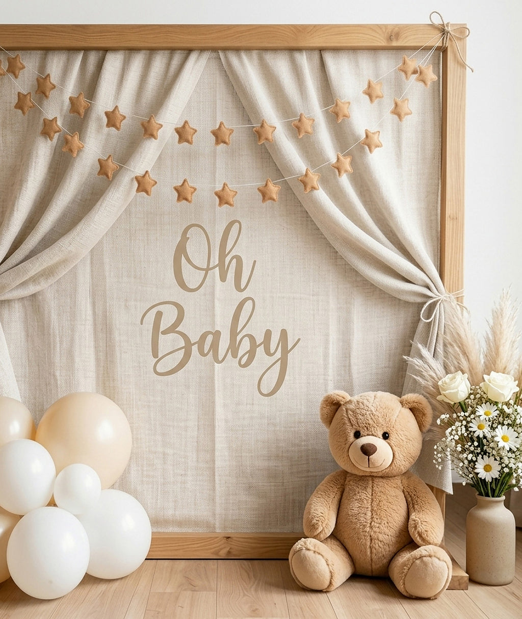 Beige Small Star Garland