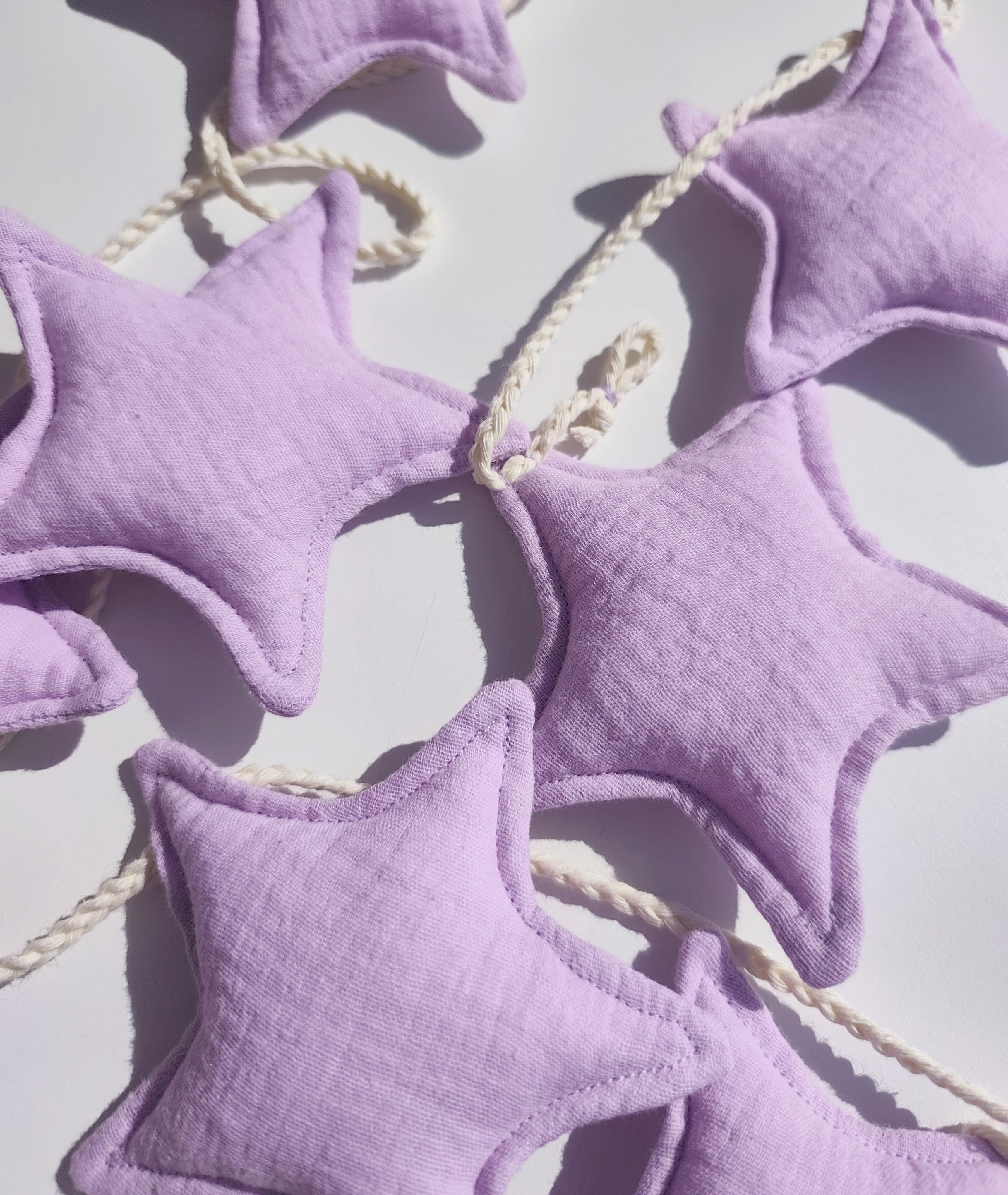 Lavender Purple Star Garland