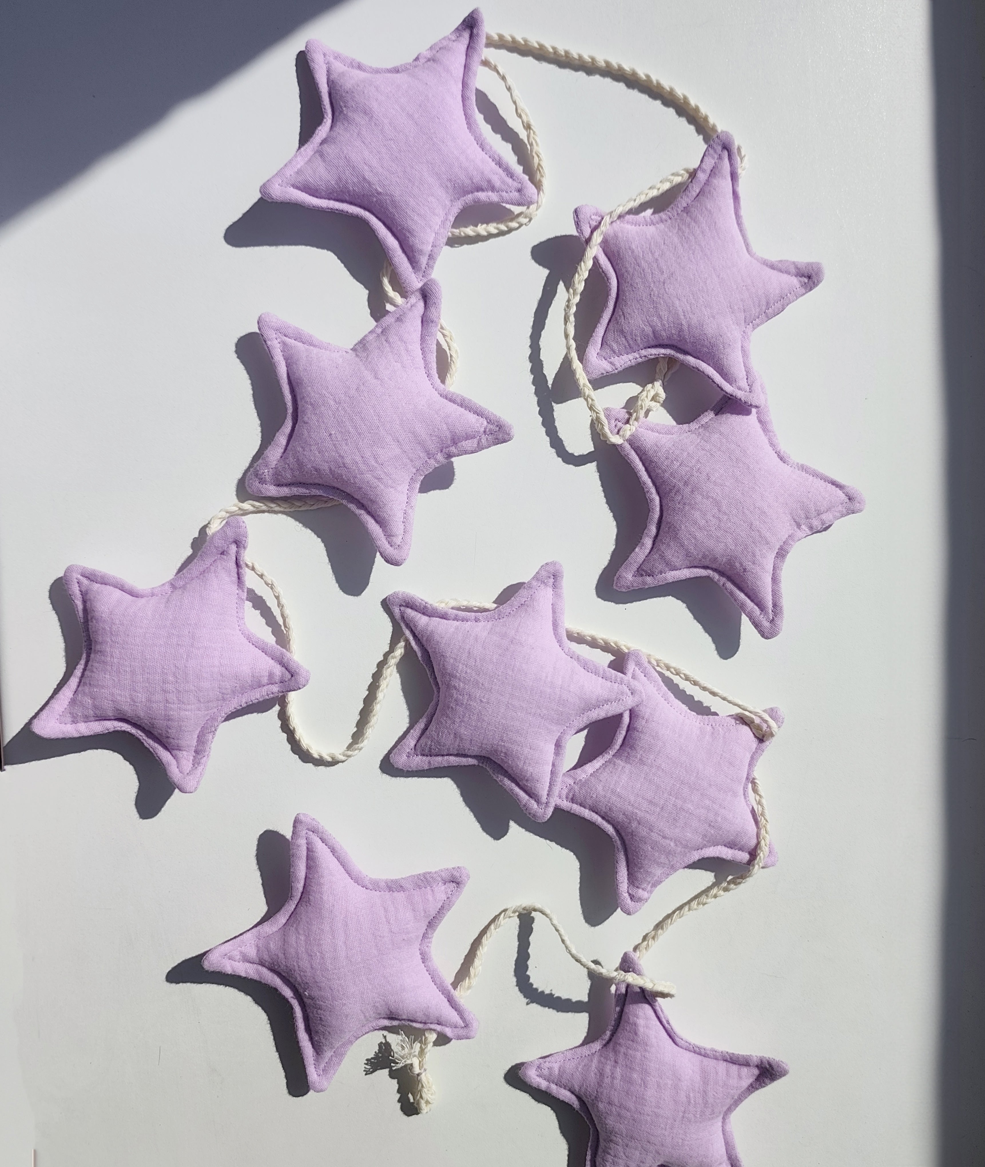Lavender Purple Star Garland