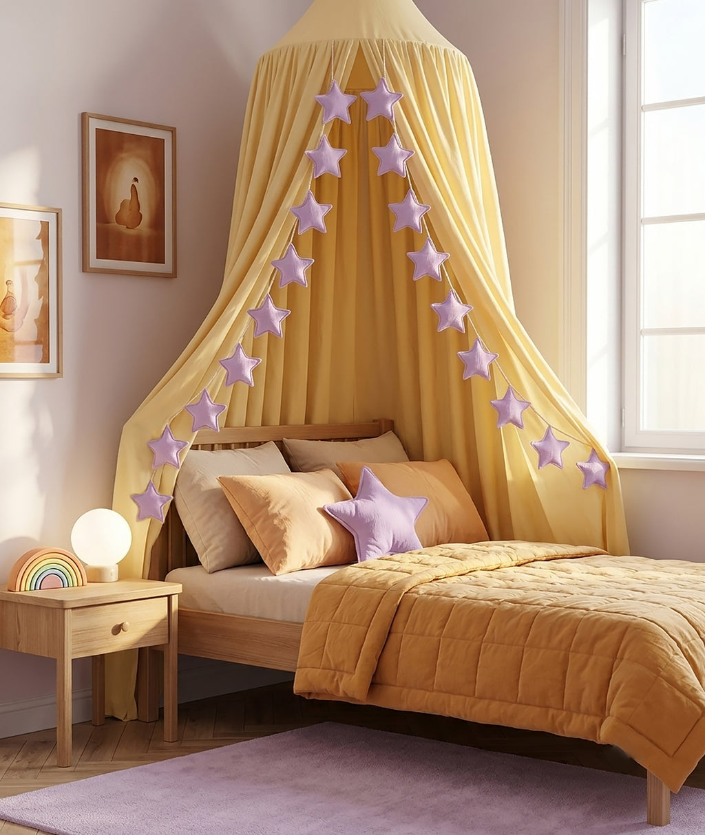 Lavender Purple Star Garland