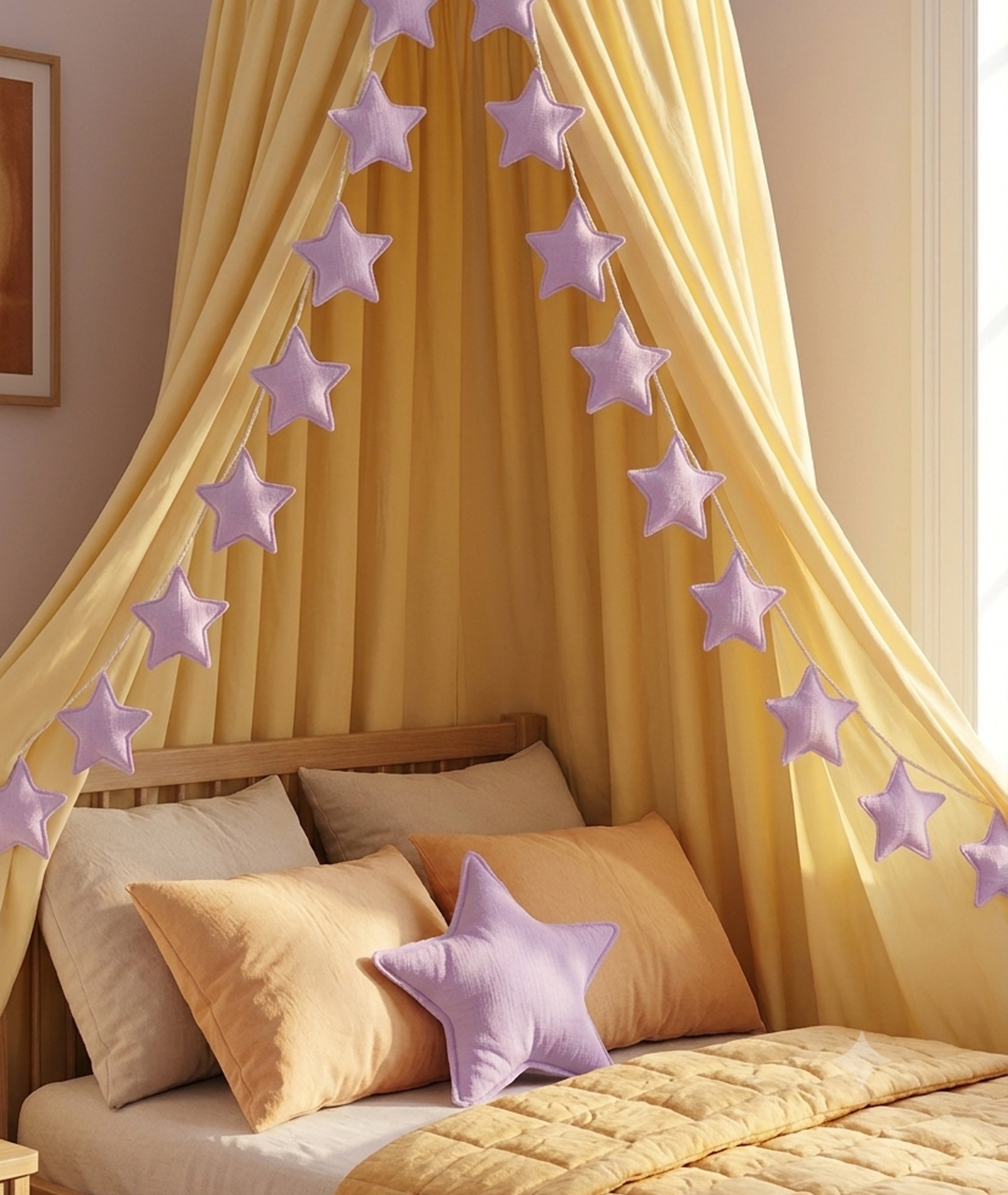 Lavender Purple Star Garland