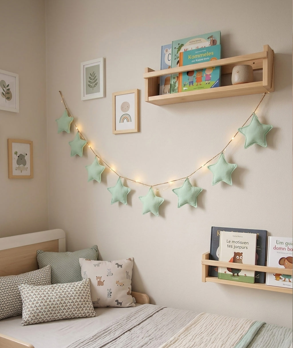 Mint green Stars Garland