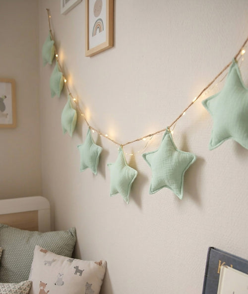 Mint green Stars Garland