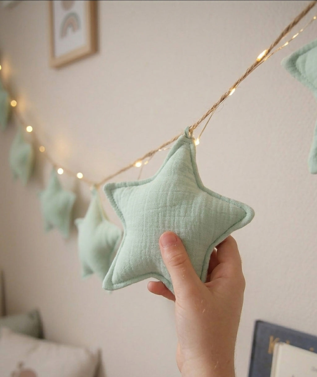 Mint green Stars Garland