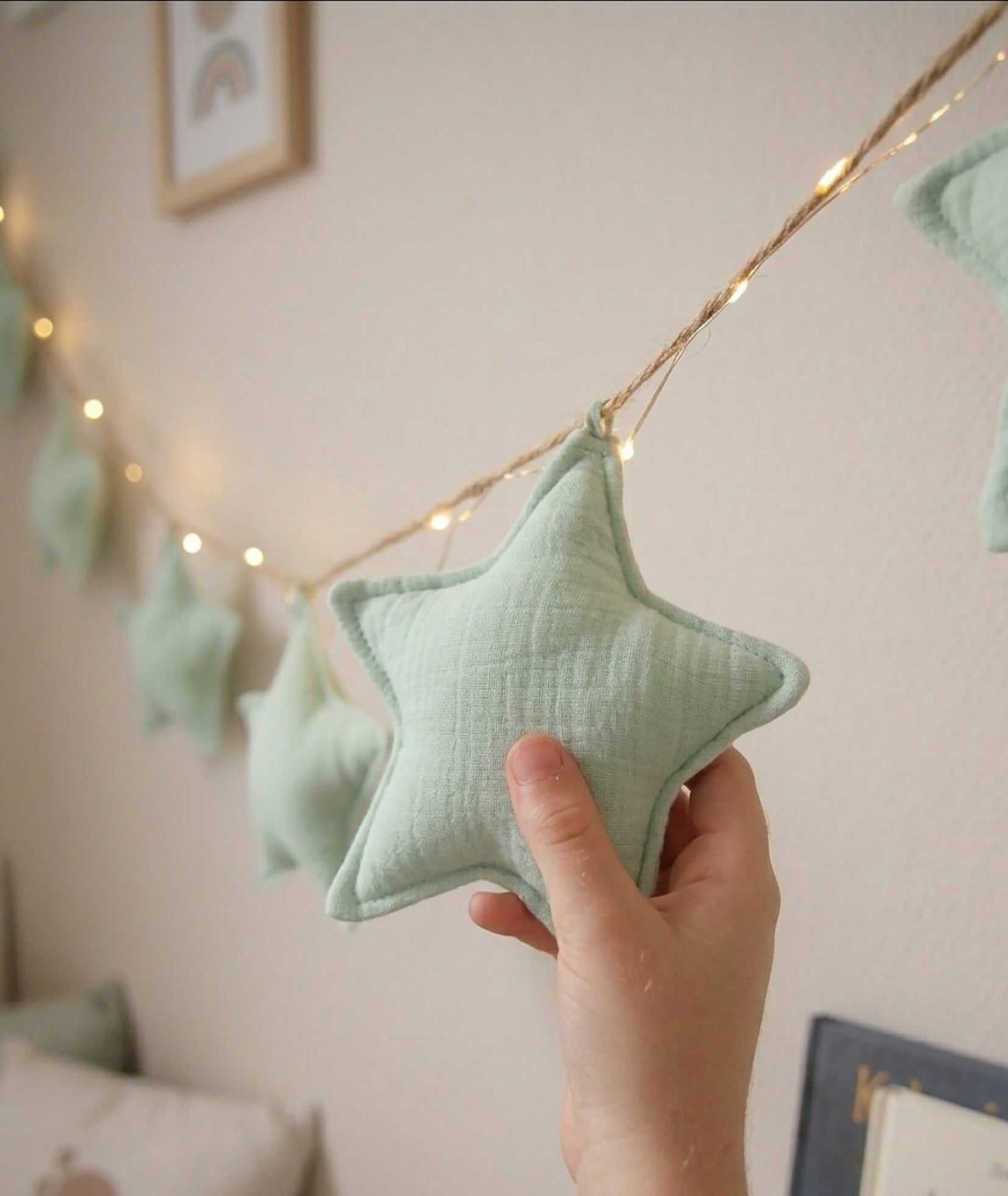 Mint green Stars Garland