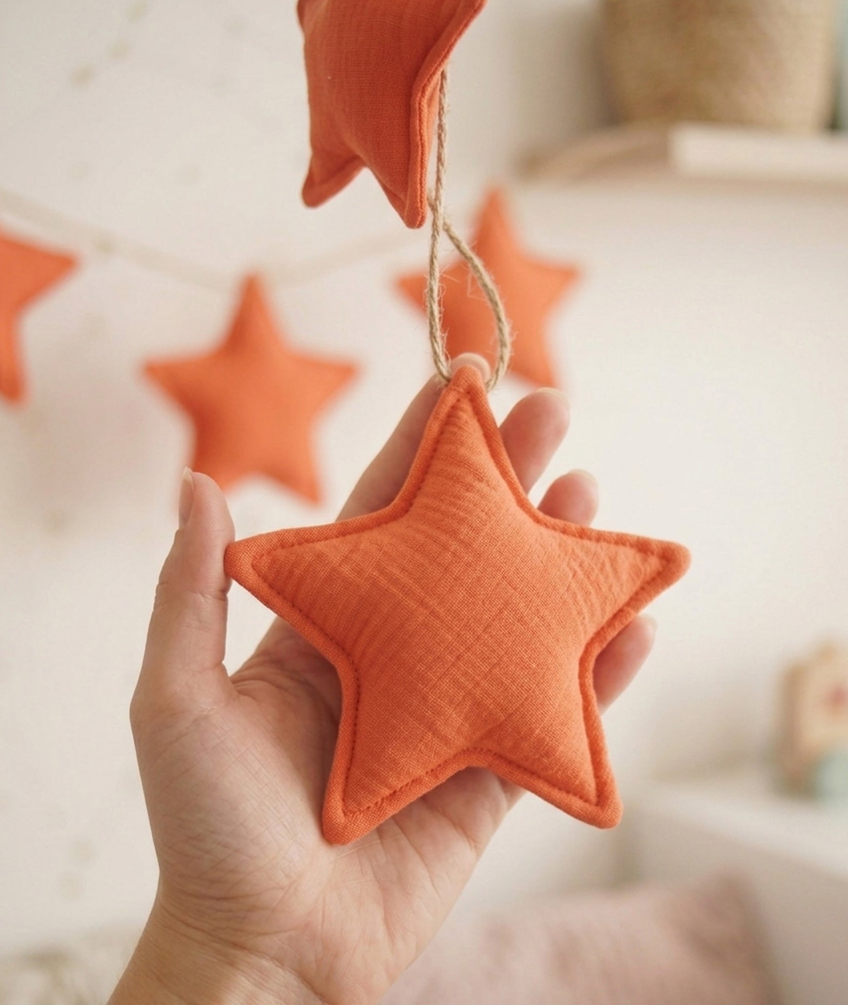 Orange star garland