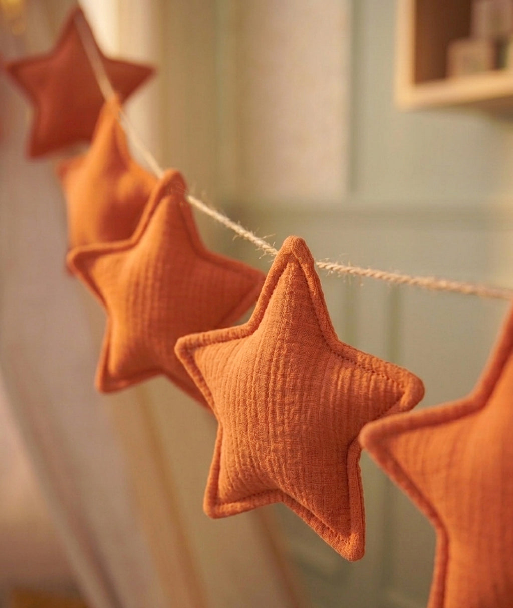 Orange star garland