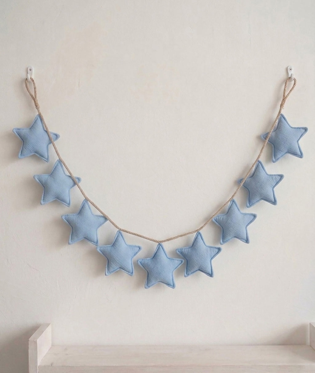 Baby Blue Star Garland
