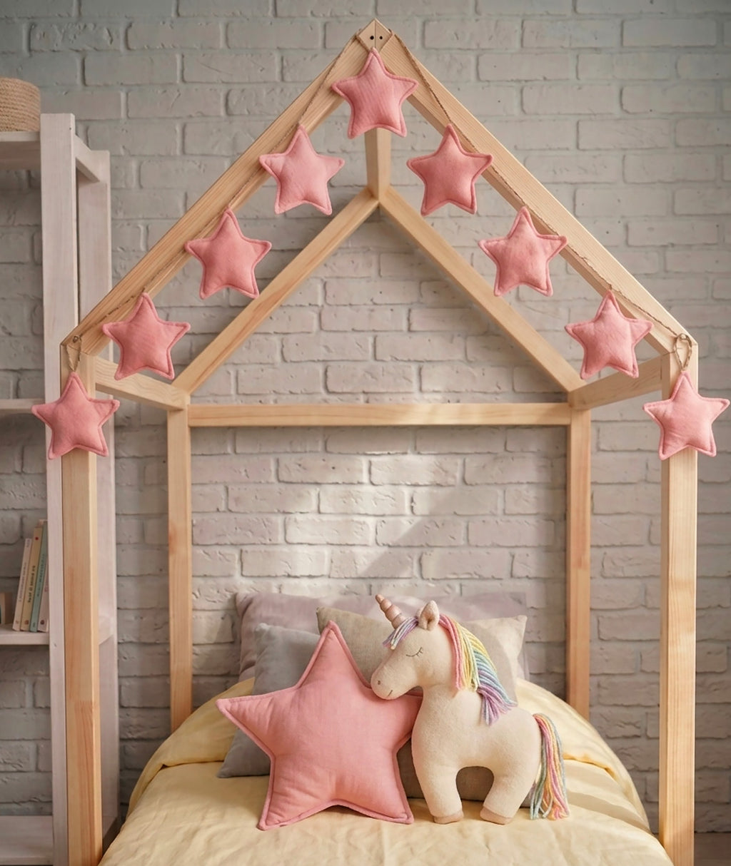 Pink Star Garland