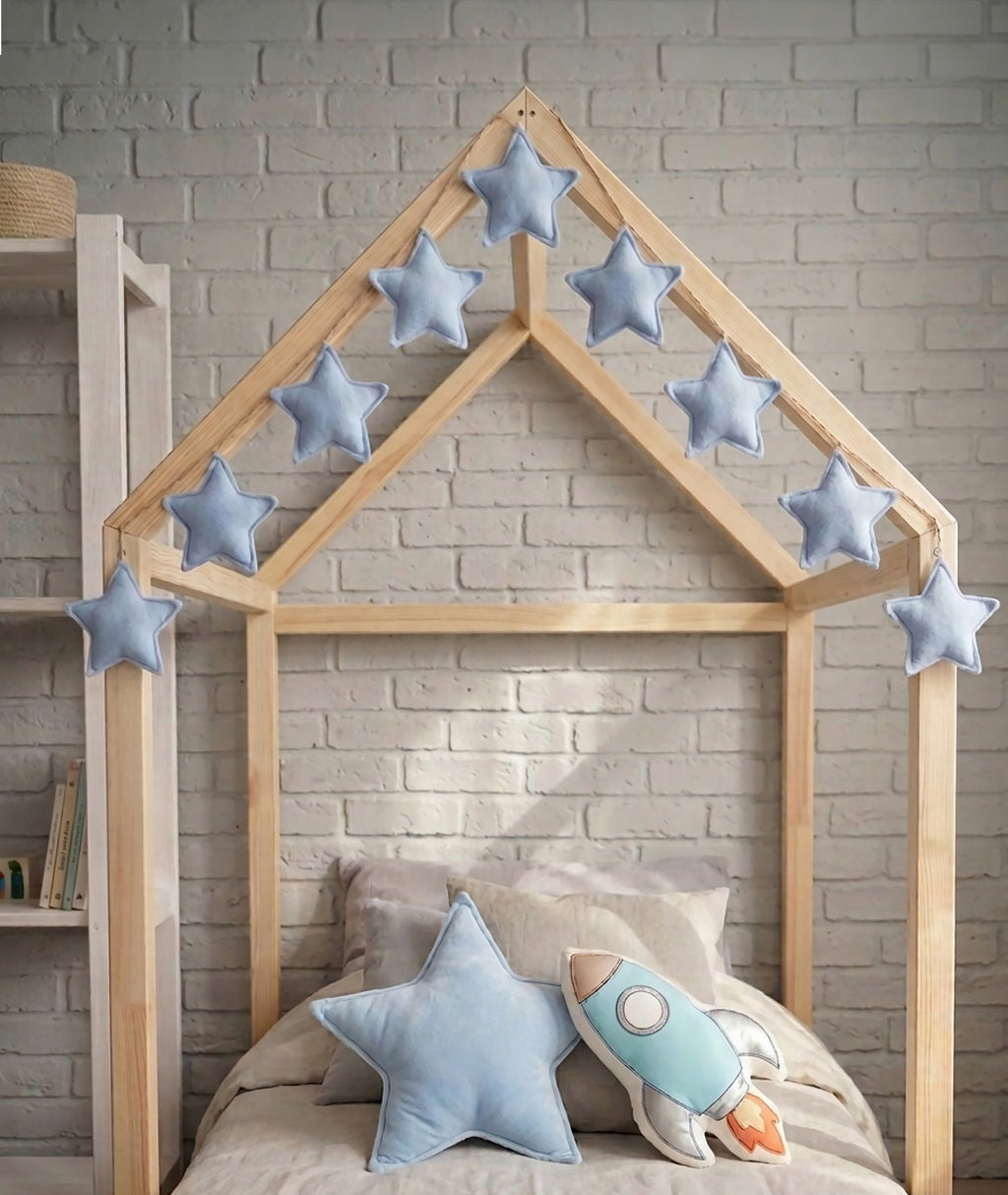 Baby Blue Star Garland