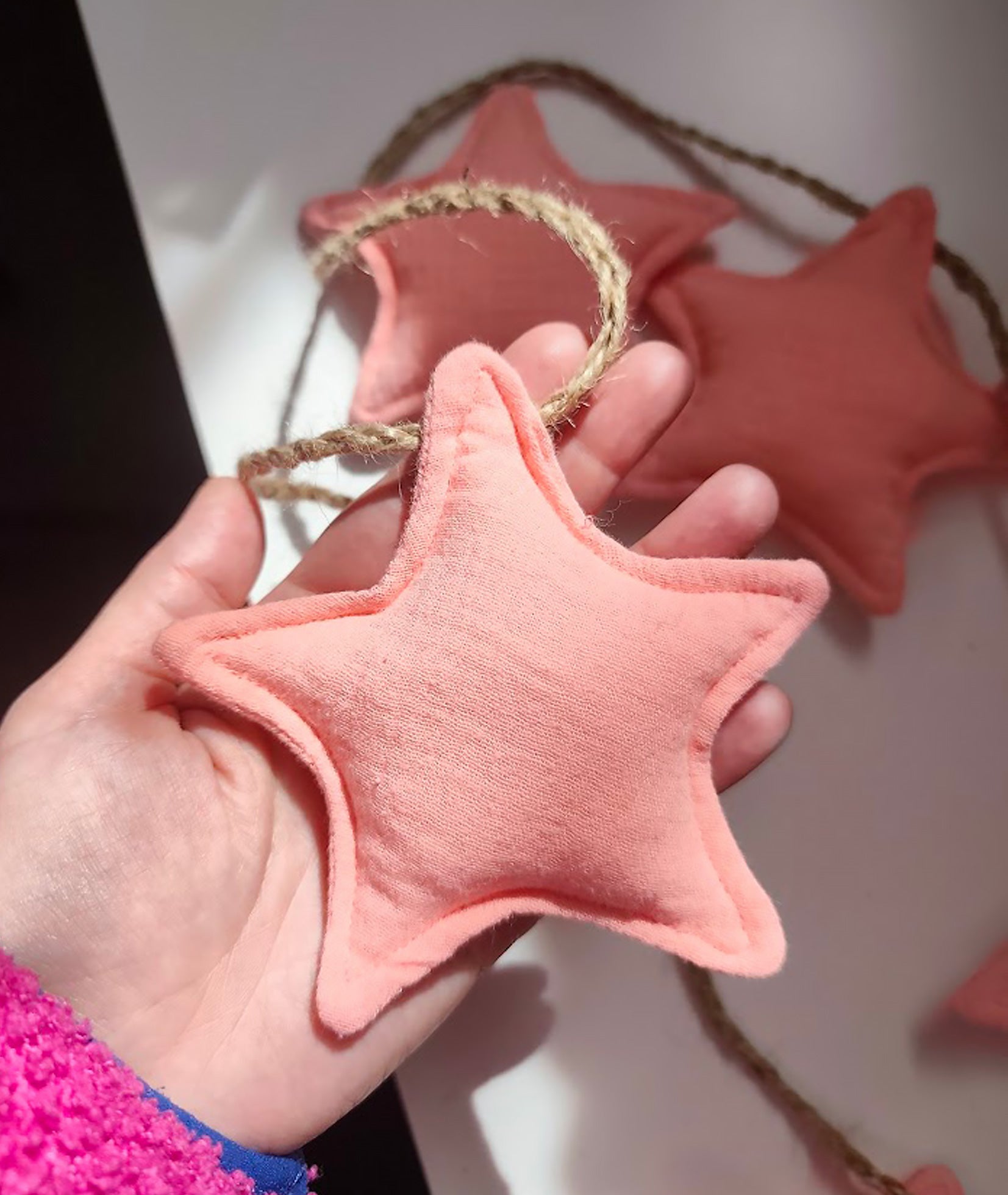 Pink Star Garland