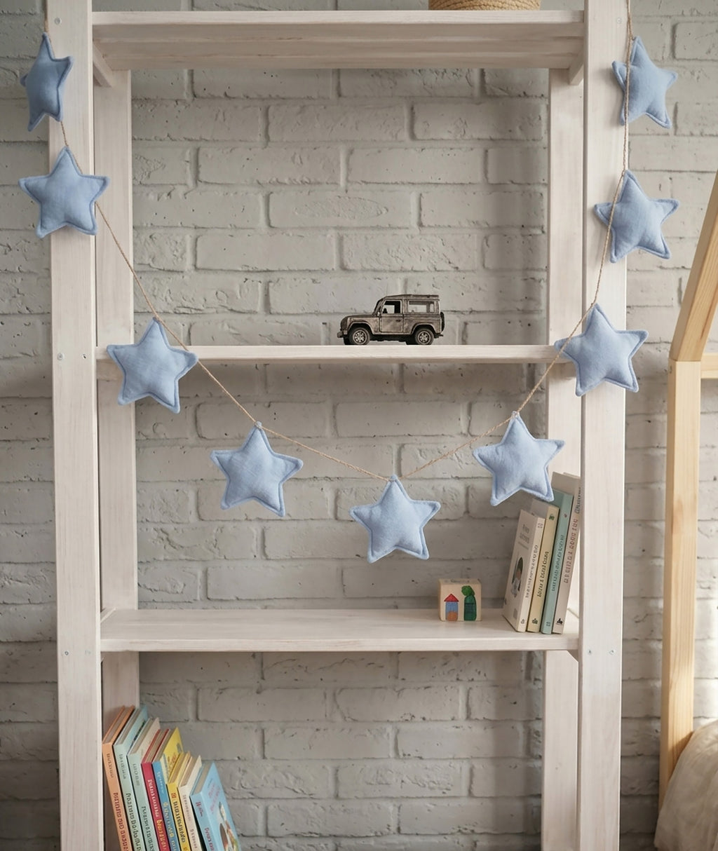 Baby Blue Star Garland
