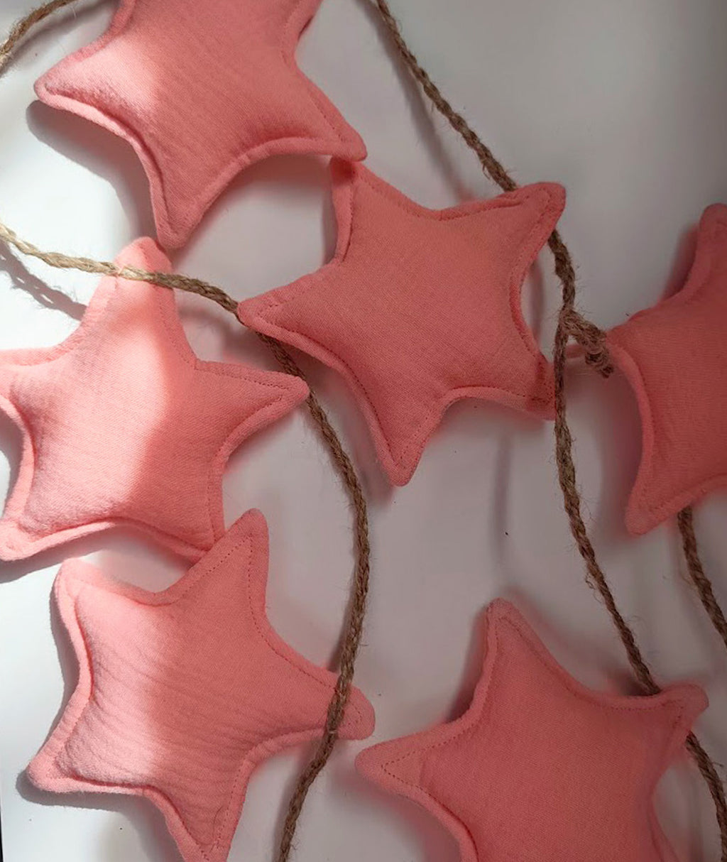 Pink Star Garland