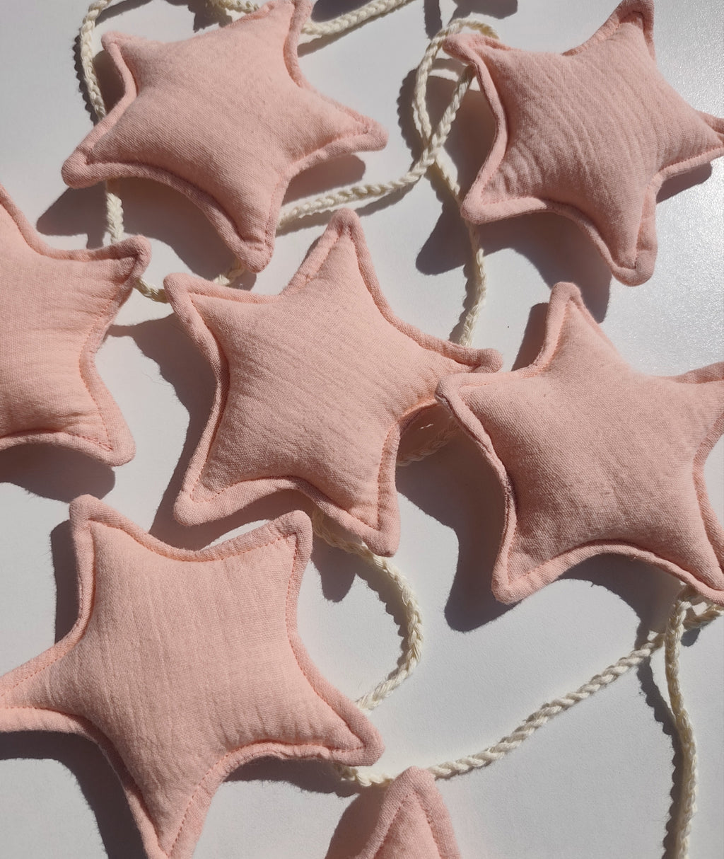 Salmon Pink Star Garland
