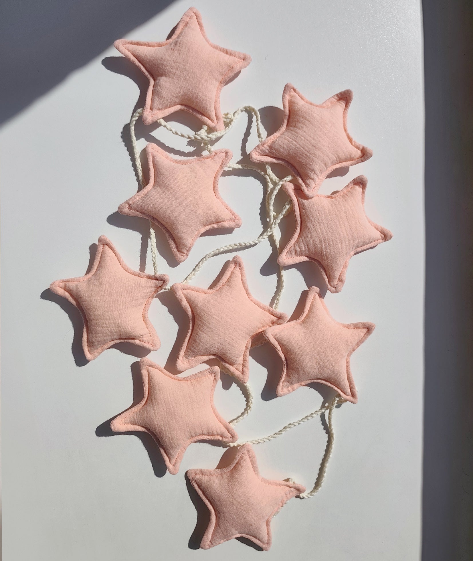 Salmon Pink Star Garland