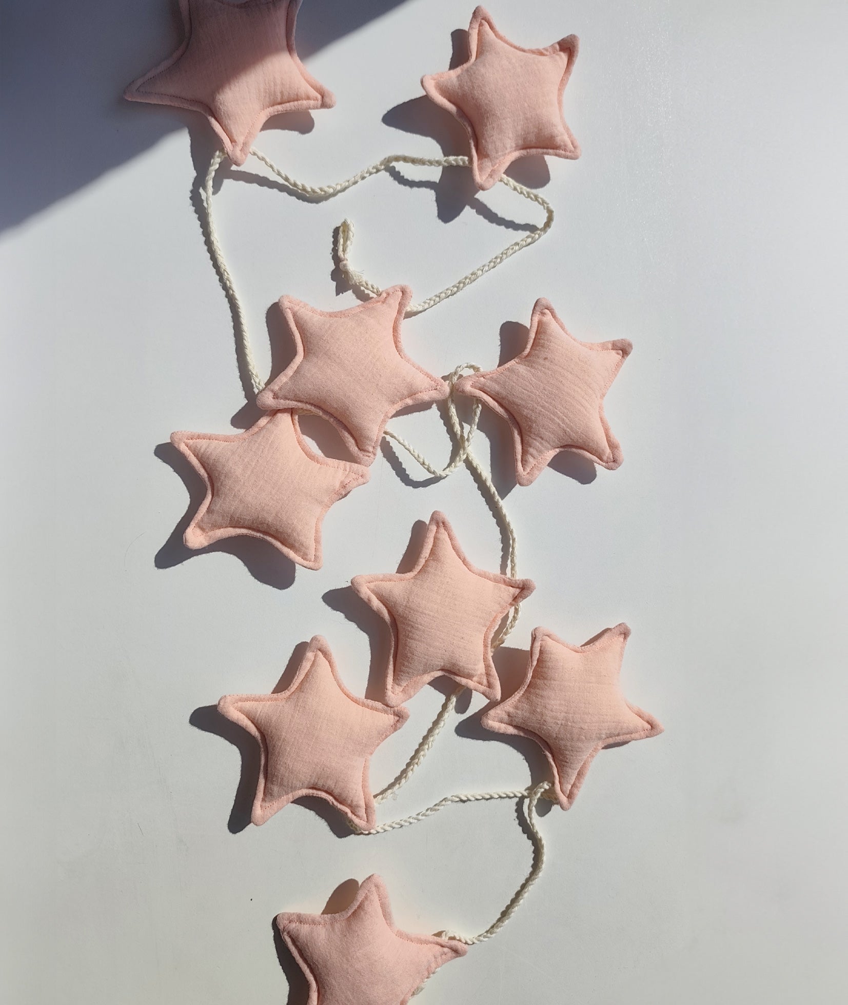Salmon Pink Star Garland