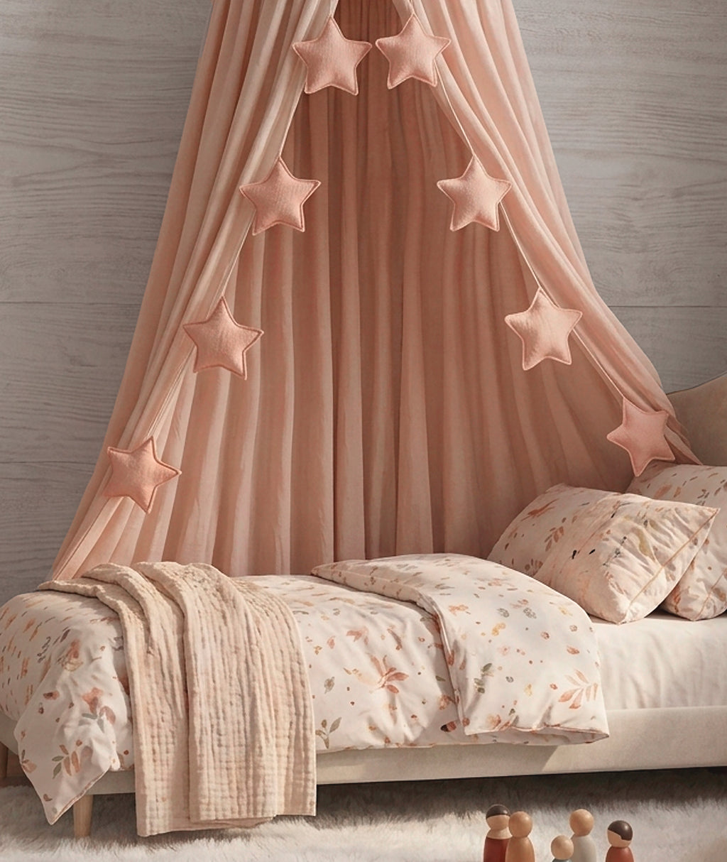 Salmon Pink Star Garland