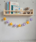 Purple Yellow Small Star Garland