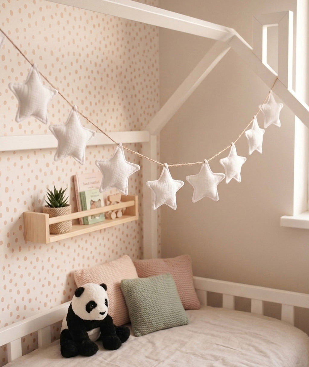 White star garland