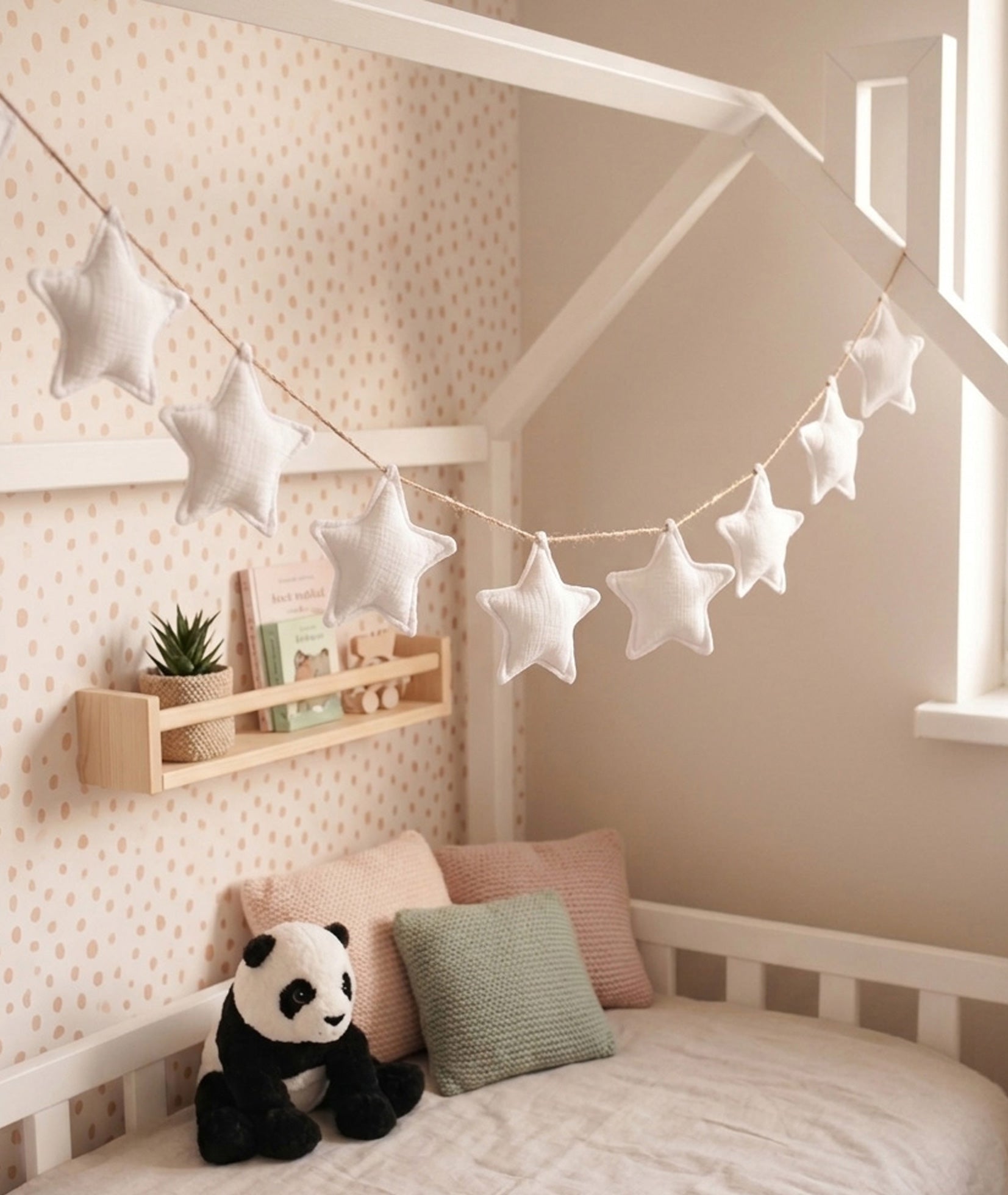 White star garland