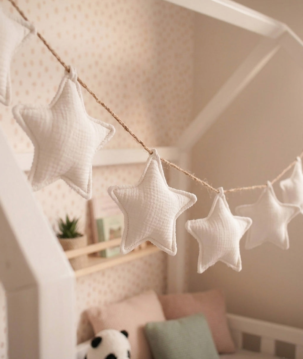 White star garland
