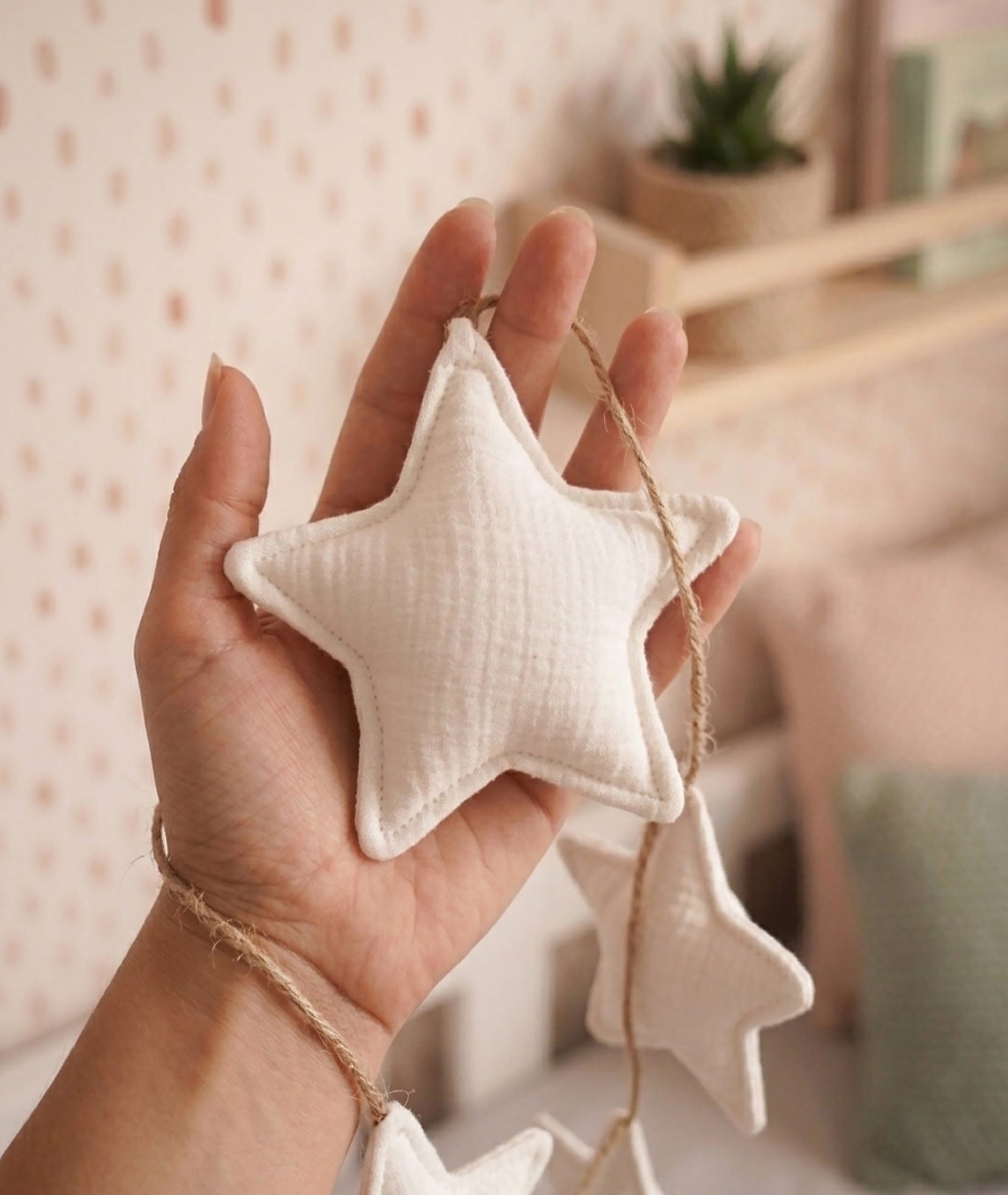 White star garland