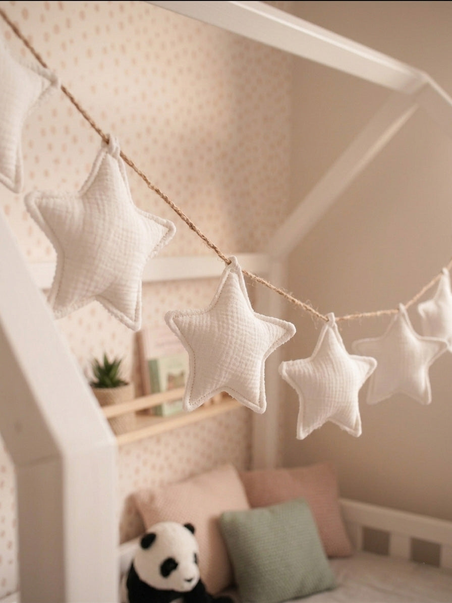 White star garland