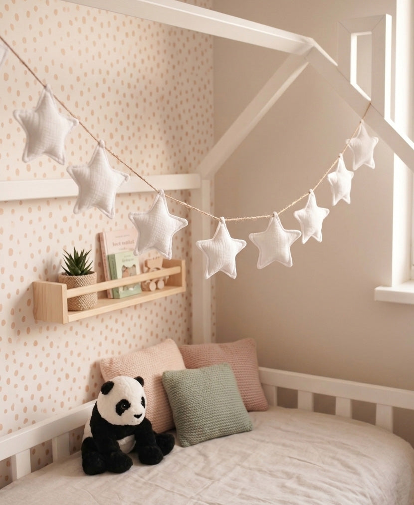 White star garland