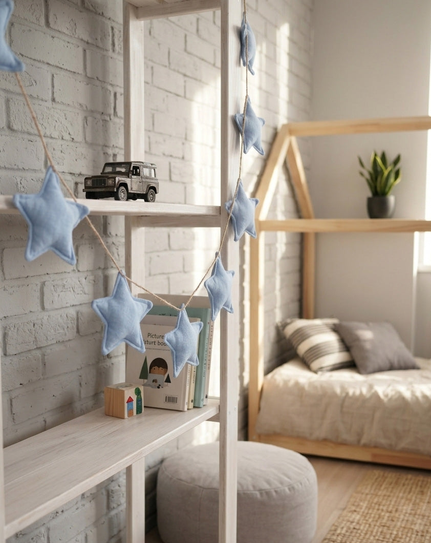 Baby Blue Star Garland