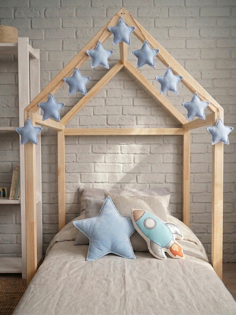 Baby Blue Star Garland