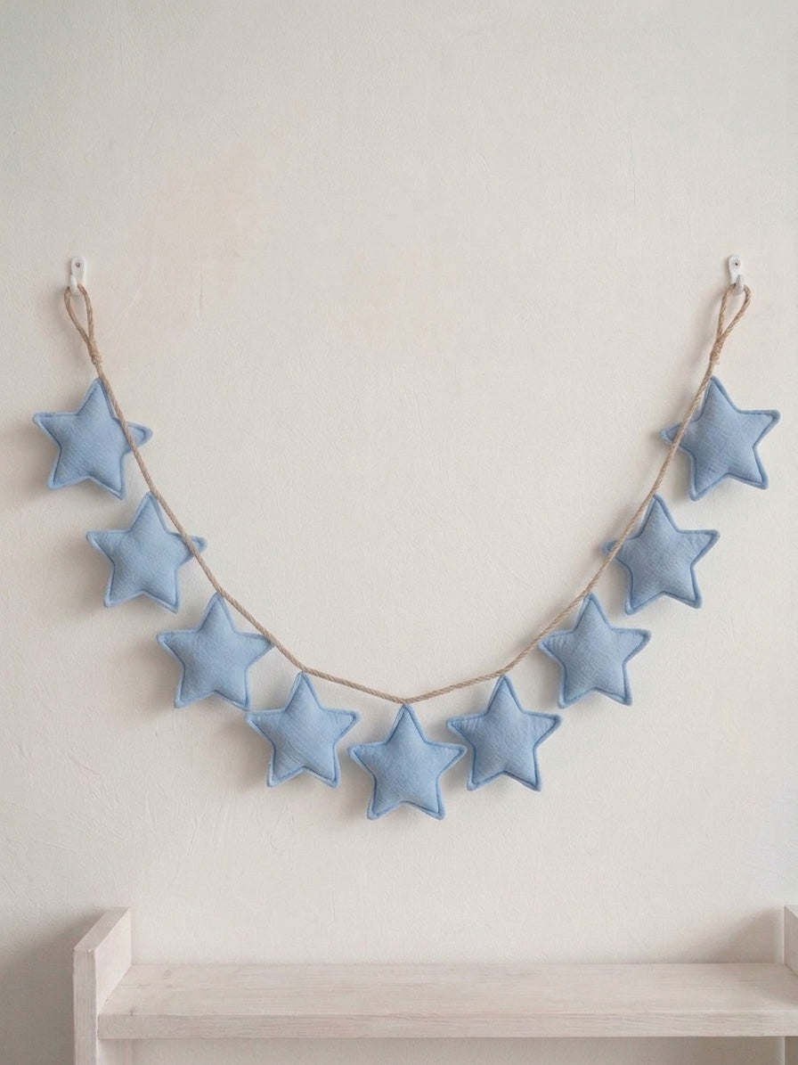 Baby Blue Star Garland