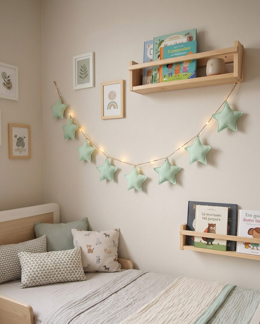Mint green Stars Garland